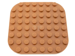 LEGO Placa, redonda 8 x 8 con esquinas redondeadas