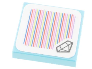 LEGO Baldosa 2 x 2 con código escáner Super Mario -…