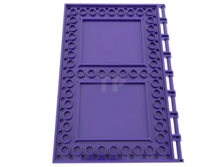 LEGO Tile 10 x 16 with Studs and Bar Handles