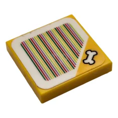 LEGO Tile 2 x 2 with Super Mario Scanner Code -…