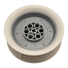 LEGO Wheel 62.3mm D. x 20.3mm Motorcycle with Molded White Wall…