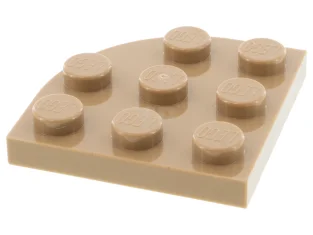 LEGO Piastra 3 x 3 ad angolo tondo