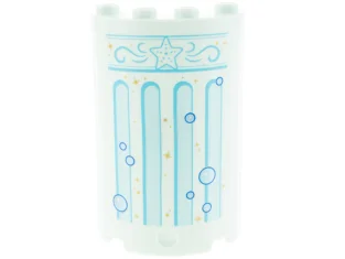 LEGO Cylinder Half 2 x 4 x 5 with 1 x…