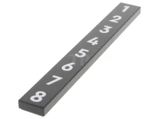 LEGO Tile 1 x 8 with White Numbers 1, 2, 3,…