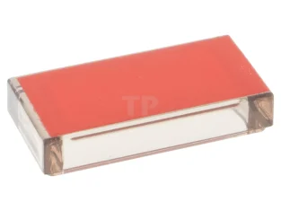 LEGO Tile 1 x 2 with Red Surface Pattern