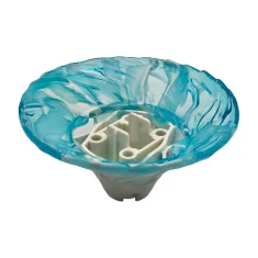 LEGO Tornado Spiral Wide with Marbled Trans-Light Blue Top Pattern