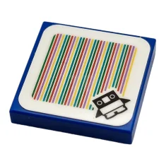 LEGO Tile 2 x 2 with Super Mario Scanner Code -…