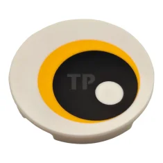 LEGO Tile 3 x 3 Round with Eye Pattern