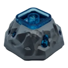 LEGO Rock 4 x 4 Octagonal Boulder, Bottom with Molded Trans-Light…