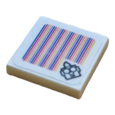 LEGO Tile 2 x 2 with Super Mario Scanner Code -…