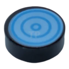 LEGO Tile 1 x 1 Round with Circles Pattern