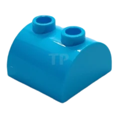 LEGO Brick, Modified 2 x 2 Curved Top with 2 Top…