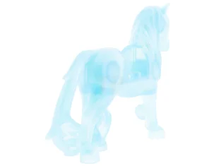 LEGO Paard met 2 x 2 uitsparing, lange zwierige staart met…