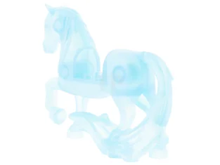 LEGO Paard met 2 x 2 uitsparing, lange zwierige staart met…