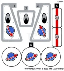 LEGO Sticker for Set 60350 -  Sheet 1