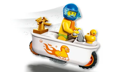 LEGO Bathtub Stunt Bike