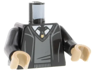 LEGO Torso (complete) with Robe and Tie Pattern (Hogwarts Crest)
