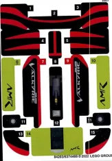 LEGO Sticker for Set 76910 - Sheet 1