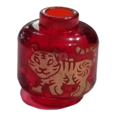 LEGO Kopf Minifigur mit Tigermotiv