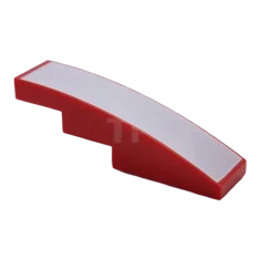 LEGO Slope Curved 4 x 1 with White Surface Pattern