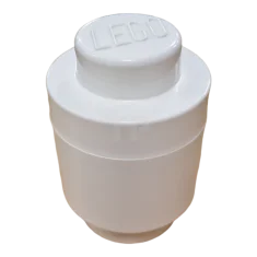 LEGO LEGO® Storage Brick, Round 1 x 1 White