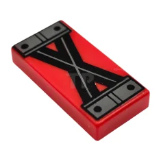 LEGO Piastrelle 1 x 2 con motivo di linee incrociate e…