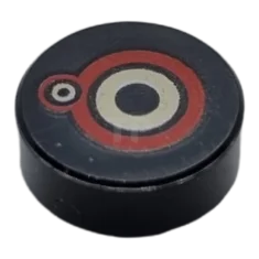 LEGO Tile 1 x 1 Round with Circles Pattern (Monster Eye)