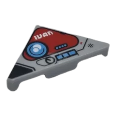 LEGO Tile 2 x 2 Triangular with Control Panel Pattern