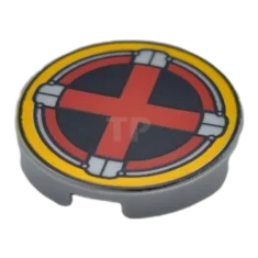 LEGO Tile 2 x 2 Round with Bottom O and X-Men…