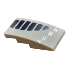 LEGO Slope Curved 4 x 2 with Air Vent Grille Pattern…