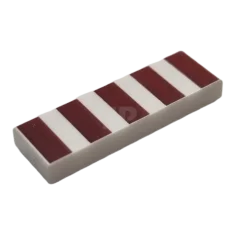 LEGO Tegel 1 x 3 met Streeppatroon