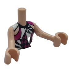 LEGO Mini bambola Torso con modello di camicia Arlecchino