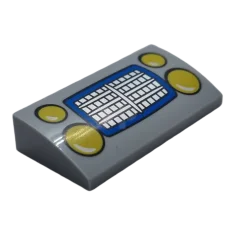 LEGO Pendenza curvo 2 x 4 x 2/3 con modello fari…