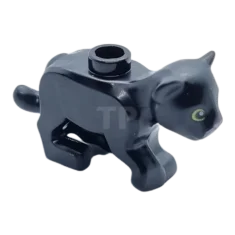 LEGO Leeuw Baby Welpje met Lime Ogen en Donker Blauwachtig Grijs…