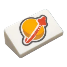 LEGO Pendenza 30° 1 x 2 x 2/3 con logo Classic…