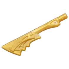 LEGO Minifigure, Weapon Sword, Serrated Blade with Dragon Head