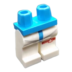 LEGO Legs Minifig with Curved Line and Triangle Pattern