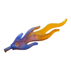 LEGO Wave Rounded Large (Flame) con motivo trans-arancio marmorizzato