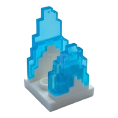 LEGO Onda Pixelata (fiamma) su piastra 2 x 2 con 2…