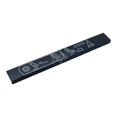 LEGO Tile 1 x 8 with Hieroglyphs Logogram 'Khufu's Horizon' Pattern