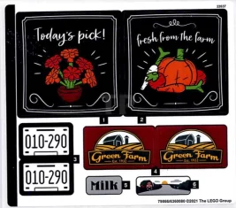 LEGO Sticker for Set 10290 - Sheet 1