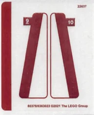 LEGO Sticker for Set 10290 - Sheet 2