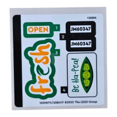 LEGO Sticker voor set 60347