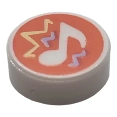 LEGO Carreau 1 x 1 rond avec motif de notes de…