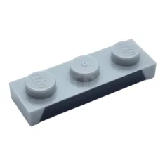 LEGO Platte 1 x 3 mit schwarzem Trapez-Muster