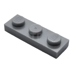 LEGO Platte 1 x 3 mit schwarzem Trapez-Muster