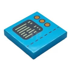 LEGO Tile 2 x 2 with Control Panel Pattern