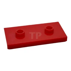 LEGO Placa, modificada 2 x 4 con 2 tachuelas (Puente doble)