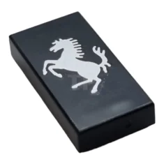 LEGO Piastrelle 1 x 2 con motivo a cavallo (logo Ferrari)