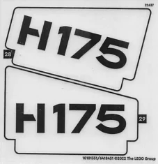 LEGO Pegatina para el Conjunto 42145 - Hoja 2